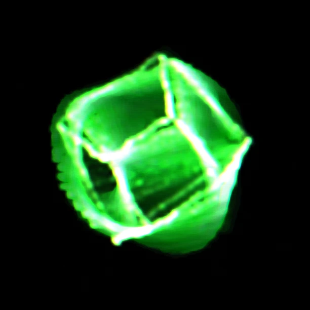 Preview of the CRT Physics Engine audio-reactive visual
