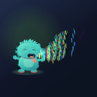 Preview of the Fuzz Chorus audio-reactive visual