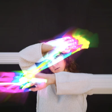 Preview of the Hand Sigil Conductor audio-reactive visual