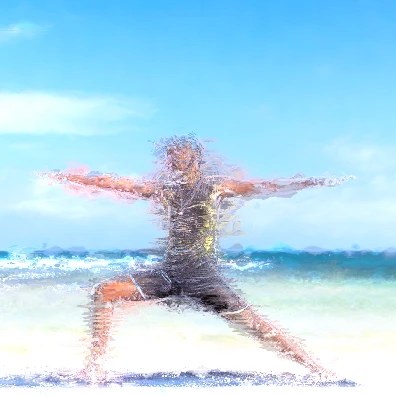 Preview of the Live Pixel Distortion audio-reactive visual