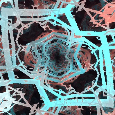 Preview of the Neon Space Fold audio-reactive visual