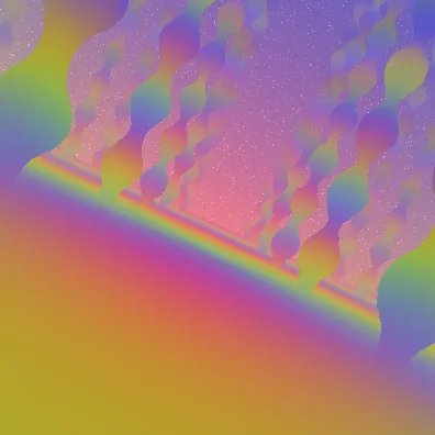 Preview of the Psychadelic Trail audio-reactive visual