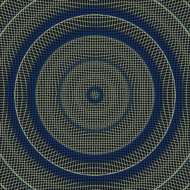 Preview of the Pulsed Ripple Grid audio-reactive visual