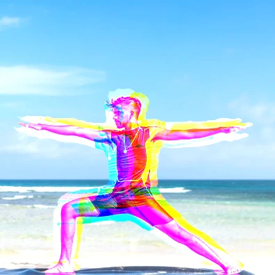 Preview of the Reactive Mask Router audio-reactive visual