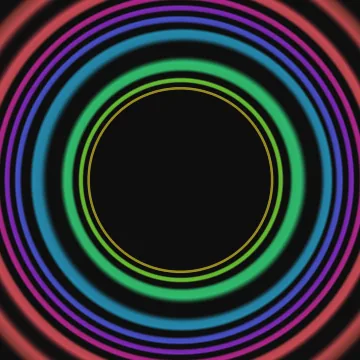 Preview of the Ring Runner audio-reactive visual