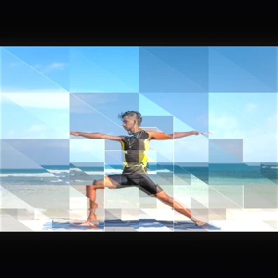 Preview of the Tri-Quad Tree audio-reactive visual