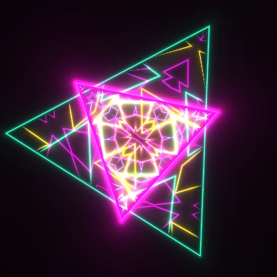Preview of the The Triangle audio-reactive visual